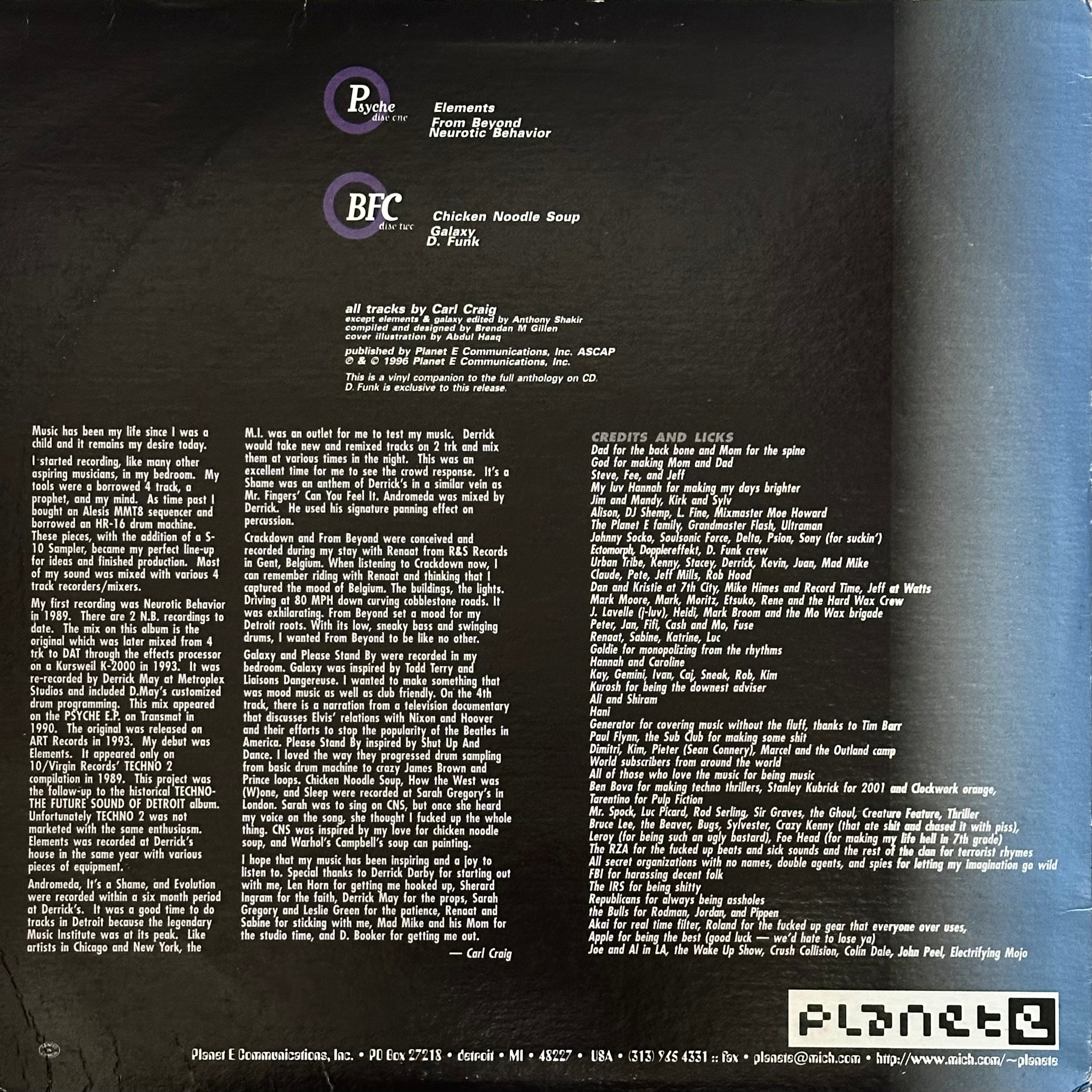 Psyche \ BFC – Elements 1989-1990 (USED/VINYL)