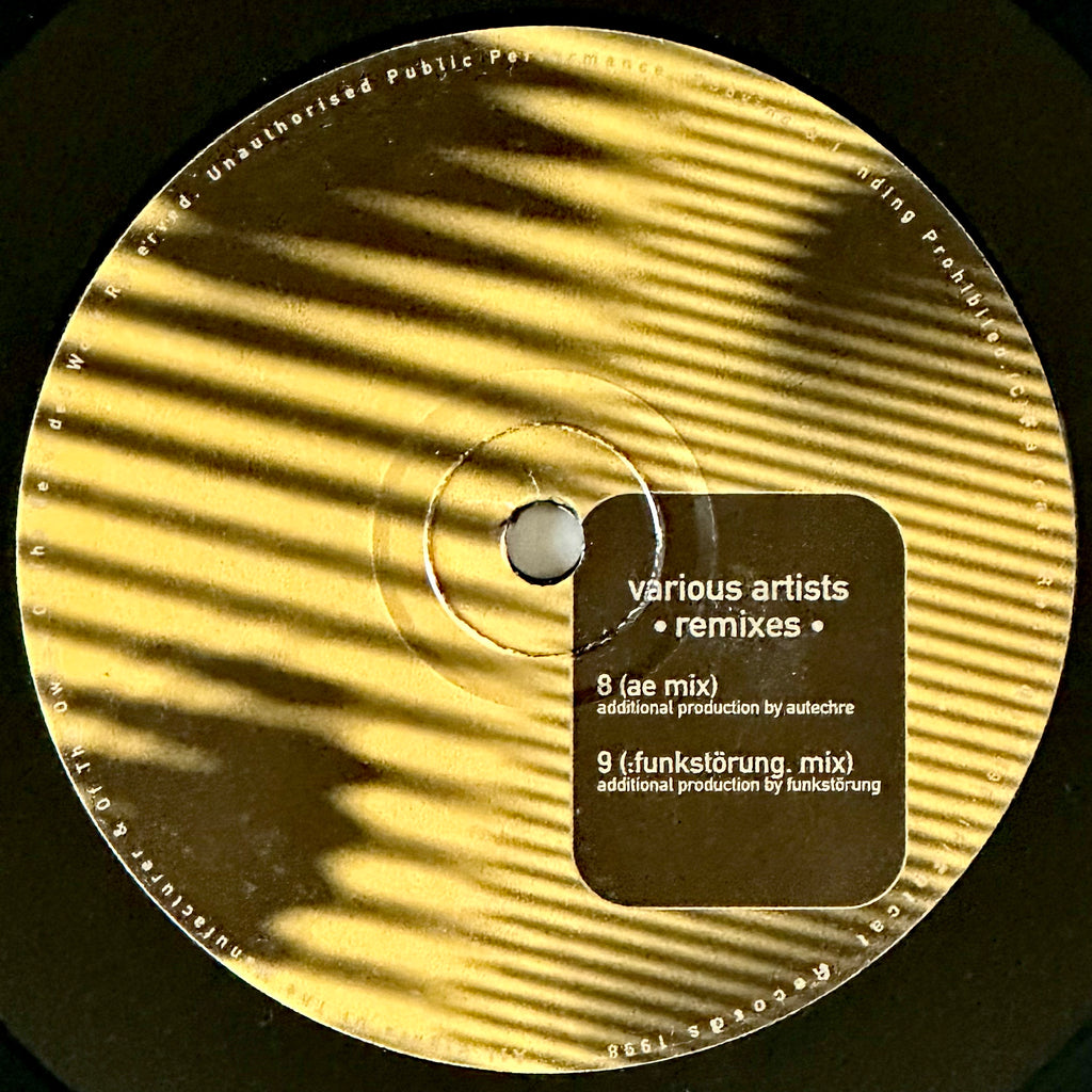 Various Artists(Autechre,Funkstörung,Pole,Monolake) – Remixes / FatCat Records – 12FAT008 (USED/VINYL)